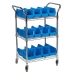 Three Tier Trolley With Example Picking Boxes