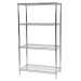 Chrome Wire Shelving Bay