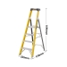 4 Tread Glass Fibre Platform Stepladder Dimensions