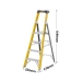 4 Tread Glass Fibre Platform Stepladder Dimensions