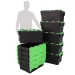 Black And Green 55 Litre Containers