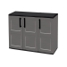 CLT084T Triple Compact Cupboard Closed