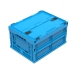 Closed Lid On Folding Box in Blue