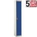 1 Door Steel Locker - 300mm Depth In Blue