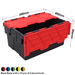 Black With Coloured Lids Recycled Plastic Crates