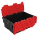 45 Litre Crates Black With Coloured Lids Recycled Plastic