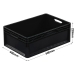 600 x 400 Black Lightline Euro Container