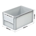 Euro Container with Open End with Clear Closable Door/Flap (600 x 400 x 320mm)