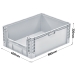 (800 x 600 x 320mm) Open End Euro Picking Container