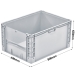 Basicline Plus Open End Euro Picking Container with Translucent Door