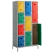 Plastic Lockers On Steel Stand