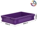 Purple Solid Plastic Trays