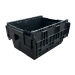 Black Recycled Attached Lid Container