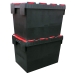 Stacked 80 Litre Crates