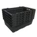 Black Bail Arm Stacking & Nesting Crate Nested