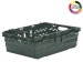 Green Supermarket Style Bale Arm Crates