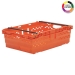 Orange Supermarket Style Bale Arm Crates