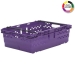 Purple Supermarket Style Bale Arm Crates