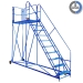 Climb-It Work Platform - Easy Slope In Blue