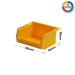 XL1 Picking Bin in Yellow Dimensions