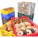 Stack of Coloured Containers and Contents