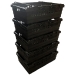 Black Bail Arm Stacking & Nesting Crate Stacked With Bale Arms