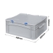 Euro Container Case with Hinged Lid And Hand Grips