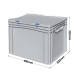 Euro Container Case with Hinged Lid And Hand Grips