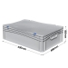 Prime Economy Euro Container Case with Hand Grips
