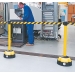 Belt Barrier In Use