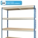 Heavy Duty Rivet Racking - Wide Shelving Bay (1830h x 915w x 610d mm) with 4 Shelves