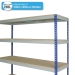 Medium Duty Rivet Racking Shelving Bay (1830h x 1830w x 762d mm) with 4 Shelves
