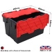 Black Recycled Plastic Crates 65 Litres