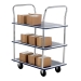 Lightweight 3 Shelf Trolley
