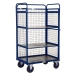 Distribution Trolley With 3 Sides And Shelves Tall