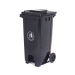 120 Litre Wheeled Bin in Dark Grey