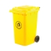 240 Litre Coloured Wheeled Bin In Yellow
