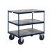 Shelf Trolleys with 3 Tier Timber Shelving