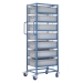 Mobile Tray Rack With 7 Euro Containers
