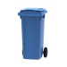 Blue 120 litre wheelie bin