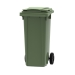 Green 140 litre wheelie bin