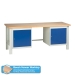 Heavy Duty Workbench With 2 x Cupboards
