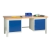 Heavy Duty Workbench With 2 x Cupboards