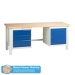 Heavy Duty Workbench With Drawers & Cupboard