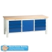 Heavy Duty Workbench With 2 x Drawer Unit and  a Cupboard Unit