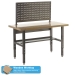 Adjustable Height Workbench with Louvre Panel
