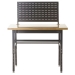 Adjustable Height Workbench with Louvre Panel