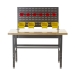 Adjustable Height Workbench with Louvre Panel