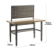 Adjustable Height Workbench with Louvre Panel Dimensions