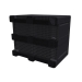 Large Plastic Pallet Box with 3 Runners Base